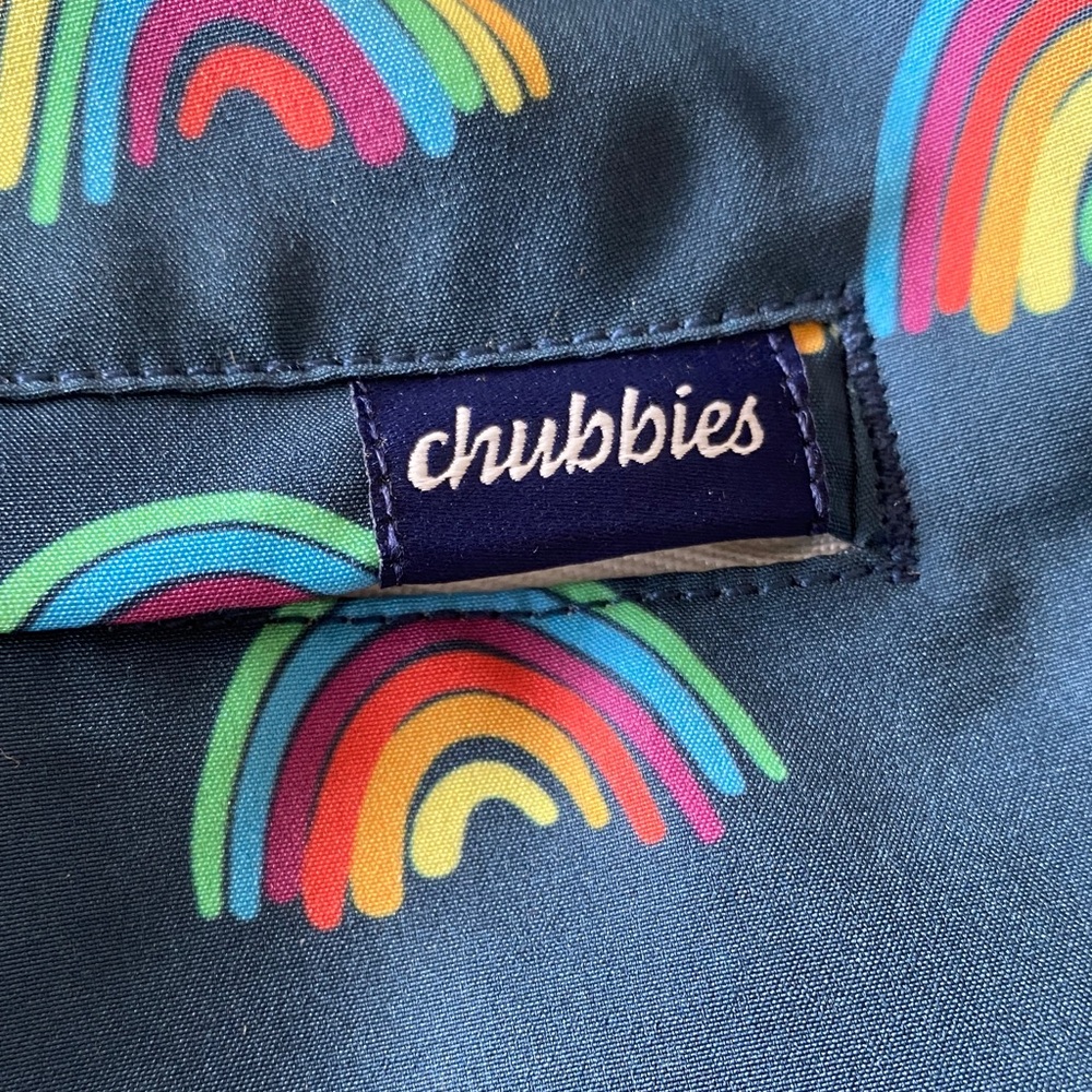 Chubbies The Rainbow Roads Patterned 5.5 inch Classic Swim Trunk Shorts L New! - Picture 5 of 7